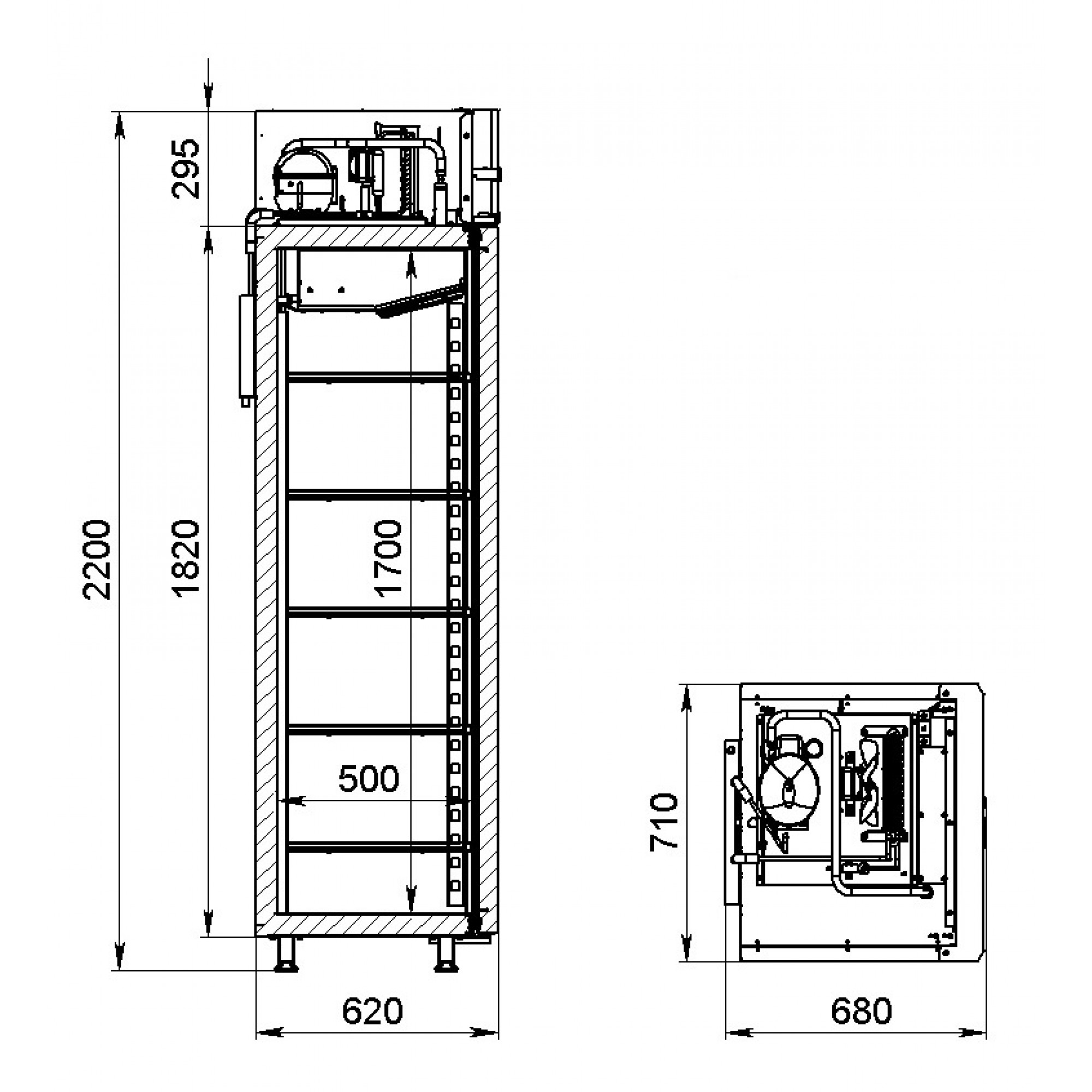 Шкаф среднетемпературный uc 400